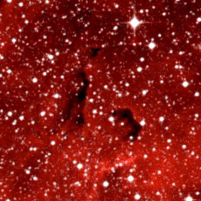 NGC 3576'daki Bart Damlalar